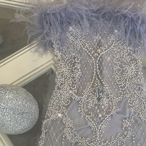 custom beaded pearl dress